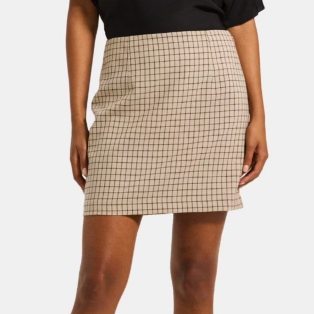 Theory Pattern Pencil Skirt